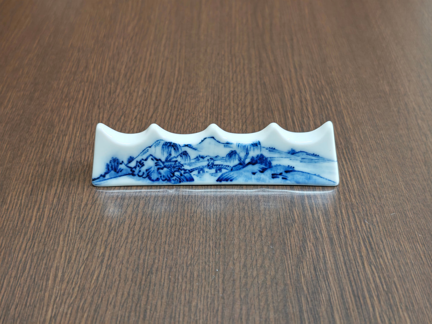 筆置き【青磁・山水】